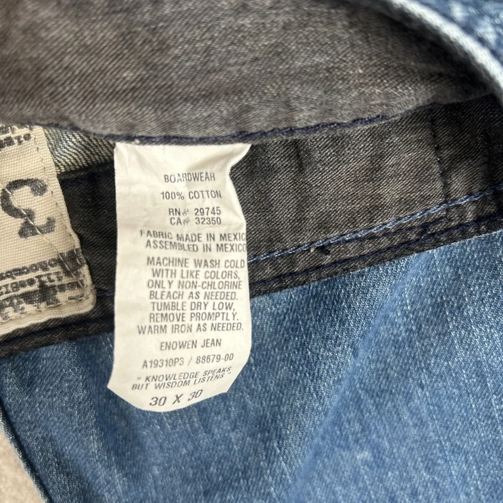 Volcom Jeans Slim Fit Dark Wash Blue Jeans Mens 30 x 30 Excellent‎ Clean